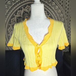 Cider Yellow Cropped Top